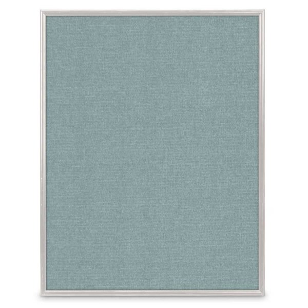 United Visual Products Corkboard, Fabric, 2 Door, Satin, 72 x 36" UV305-SATIN-CINNABA